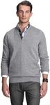 State Cashmere Button Up Mock Neck 