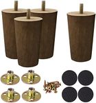 uxcell Wood Furniture Legs, 4.7 Inc