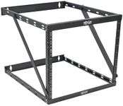 Tripp Lite 8U/12U/22U Expandable Wall-Mount 2-Post Open Frame Rack, Adjustable Network Equipment Rack, UPS Depth, 23.5" Deep (SRWO8U22DP)