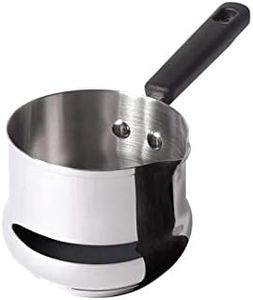 Meyer Nickel Free Stainless Steel Mini Pot | Milk Pan, Tea Pan Stainless Steel, Milk Pan Induction Base | Chai Pan | Small Saucepan | Milk Boiling Vessel | Saucepan with Handle, 10cm, Grey |0.60 liter