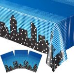 Blue Orchards Superhero Cityscape T