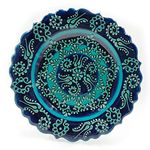 TurkCeramics by OMKAR INTERNATIONAL Ceramic Firuze Plate (18 cm x 18 cm x 2.5 cm)…