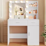 LIVELYGLOW Lighted Makeup Vanity De