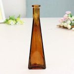 Young21 Color Clear Mini Glass Vase Zakkz Flower Bottle Glass Ornaments Flower Arrange Home Decor - Brown