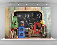 Kate 7x5ft Back to School Backdrops for Photography Love Study Background Black Chalkboard Backgrounds Books Stationery Wood Wall Backdrop