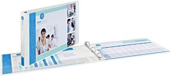 Avery Heavy-Duty View 3 Ring Binder, 2" Slant Rings, Holds 11" x 17" Paper, 1 White Binder (72126)