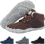 Hike Footwear Caspar Pro HF - Non-Slip and Comfortable Winter Barefoot Shoes Provide Warmth and Support, Walking Boots for Women Men Unisex Brown
