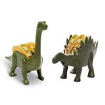 Kid at Heart Crafts Dinosaur Food Holder - Stegosaurus & Brontosaurus - Dino Taco Holder- Fun Kitchen Gadgets - Taco Tuesdays Holder Party Accessory – Green