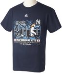 Majestic Ichiro 4K Career Hits T-Shirts (4000 Hits Commemorative T-Shirt from Japan and America), Navy, L