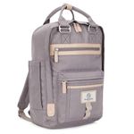 SEVENTEEN LONDON – Modern Urban Unisex Lilac 'Wimbledon' Backpack in a Classic Slim Simple Design – Fits Laptop up to 13”