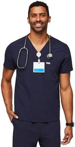 FIGS Chisec Three-Pocket Scrub Top for Men – Navy Blue, XL