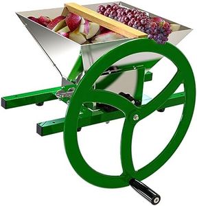 Fruit and Apple Crusher - 7L Stainless Steel Manual Juicer Grinder, Fruit Scratter Pulper for Wine and Cider Pressing