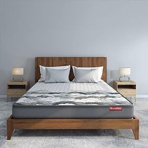 duroflex Durobond Pro Dual Side Reversible Coir Mattress, Firm and Medium Firm Comfort, Single Size Mattress (75X36X5 Inches), Grey