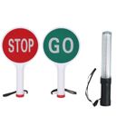 Crewbolt Versatile Baton Light Stick| Traffic Signal and Stop-Go Warning Safety Sign Board Combo || Safety Rod Stick Self Defense ||