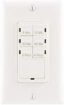 GE Push Button Digital Countdown Timer Switch, NO Neutral Wire Required, 5-15-30 Minute and 1-2-4 Hour Presets, On/Off, for Lights, Exhaust Fans, and Heaters, Décor Wall Plate Included, 15318, White