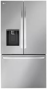 LG 36 Inch Counter-Depth MAX™ Smart French Door Refrigerator with 26 cu.ft. Capacity, WiFi Enabled, ThinQ Technology, Dual Ice Maker, Slim SpacePlus® Ice System