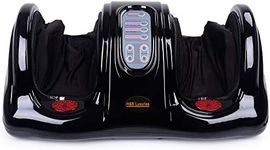 H&B Luxuries Shiatsu Foot Massager Machine with Remote Controller, Kneading and Rolling Home Massagers for Feet, Ankle, Calf, Leg, Gift for Men, Women, Father, Mom Parents and The Elderly, Black