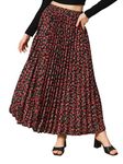 KZULLY Crepe Western Skirt Red