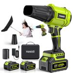Electric Leaf Blower Cordless, 900,000 RPM High Speed with 2 Batteries & Charger, Lightweight Garden Air Blower for Lawn, Patio, Deck, Driveway, Car Cleaning, Snow Dust Removal, Green