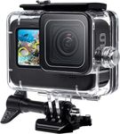 Waterproof Case for Go Pro Hero12 Black/Hero11 Black/Hero10 Black/Hero9 Black,60M/196Ft Waterproof Diving Underwater Protection Case for Hero12/11/10/9 Black Action Camera (Hero Black 12/11/10/9)