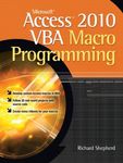 Microsoft Access 2010 VBA Macro Pro