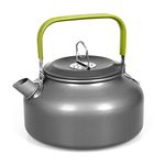 LIXADA Camping Kettle 0.8L/1.2L/1.6L for Boiling Water, Coffee Pot Tea Kettle Aluminum Alloy Teapot with Silicon Handle Carry Bag for Hiking Outdoor Picnic