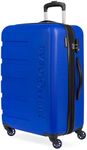 SwissGear 7366 Hardside Expandable Luggage with Spinner Wheels, Cobalt, Checked-Medium 23-Inch