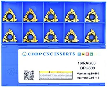 CDBP 16IR AG60/16ER AG60 CNC Lathe Indexable Threading Carbide Insert Blade, 10 PCS