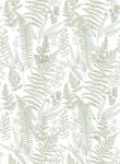 JLHOUSE AU99311 Peel and Stick Wallpaper Vintage Leaf Fern Light Green/White Contact Paper Removable Self Adhesive Wallpaper for Livingroom Bathroom 17.3 x118inch