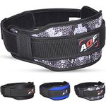 AQF Weight Lifting Belt Back Support Contoured 5.5 Inch Neoprene Back & Core Lumbar Support for Bodybuilding, Powerlifting, Squats, Deadlifts, Strength Training & Exercise (Dotted Camo, S)