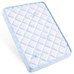 Pack and Play Mattress - 38" x 26"- Premium Microfiber Fabric Playpen Mattresses, Safety Reinforced Play Yard Mattress - Fits for Graco & Baby Trend & Pamo Babe Playard, Firm Support and Comfort Foam