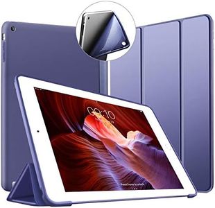 Coque iPad 2, Coque iPad 3, Coque iPad 4, VAGHVEO iPad 2/3/4 Housse Étui de Slim-Fit Léger Case [Veille/Réveil Automatique] TPU Souple Bumper Smart Cover pour Apple iPad 2/3 / 4 (Bleu Marin)