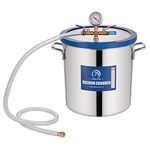 5 Gallon Vacuum Chamber Stainless Steel, Vacuum Degassing Chamber 18.9L, Degassing Chamber with Acrylic Crystal Lid for Resin Casting, Degassing Silicones, Epoxies, not for Wood Stabilizing