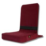 Friends Of Meditation Back Jack Meditation Chair | Seat Size: 18"x18" | Medium Size (Maroon)