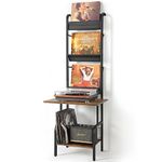 Record Player Stand with Vinyl Storage, Record Player Table with Vinyl Record Storage up to 200 Albums, Turntable Stand with Record Holder Vinyl Display Shelf, Record Player Cabinet Organizer Rack