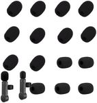NPTCL 15 Pcs Windscreen Foam Cover for Wireless Lavalier Microphone Lapel Lav Mic Windscreen Sponge Cover for MAYBESTA/PQRQP/JUDKIOM/AIKELA/EJCC/Caiord/MAXTOP - 7mm Calibre