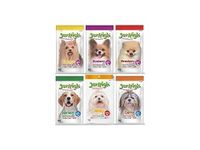 JerHigh Real Chicken Food Treat Spinach, Blueberry, Carrot, Strawberry, Milk, Banana Flavor 6 Pack Combo Set 70g for Dogs by DogsNCats