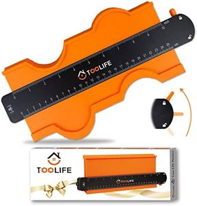 TOOLIFE Contour Gauge,Christmas Gifts for Men Dad Husband,Woodworking Tools for Flooring Carpentry, Stocking Stuffers for Him, Anniversary Birthday ideas, Shape Duplicator Cool Gadgets(10Inch)