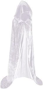 Maklulu Unisex Adults Hooded Cloak Halloween Cloak Long Velvet Cape Cosplay CostumeCostumes