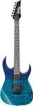 Ibanez GRG 6 String Solid-Body Electric Guitar, Right, Blue Gradation, Full (GRG120QASPBGD)