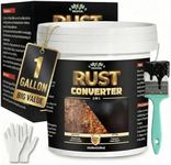 2-in-1 Rust Converter & Metal Primer - 1 Gallon Black Rust Inhibitor Paint for Metal, Ultra Automotive Rust Reformer & Seal, Long-Lasting Rust Preventative Coating, Heat Resistance