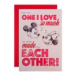 Hallmark Valentine's Day Card for One I Love, Disney's Mickey and Mouse Design