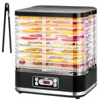VIVOHOME Electric 8 Trays Food Dehydrator 400W Hydrator Machine with 72H Digital Timer and Temperature Control for Fruit Vegetable Meat Jerky Herb Beef Mushroom
