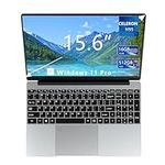 Laptop 15.6 inch, Notebook 16GB RAM 512GB SSD Celeron N95 Windows 11 Pro 1920 * 1080 IPS Full HD Computer, with 2 * USB 3.0 Mini HDMI Fingerprint Unlocking and Full Size Backlight Keyboard Laptops