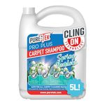 Pure Tek Carpet Cleaner Shampoo 5L - Carpet Stain Removers Cleaning Solution with Pet Urine/Odour Eliminator, Detergent Powder/Foam Alternative, Heavy Duty Shampooing Liquid, Works with All Machines