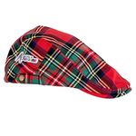 Royal & Awesome Stewart Tartan Newsboy Cap for Men, Funny Golf Hats, Men's Golf Flat Cap, Mens Newsboy Cap for Golf, Scottish Golf Hat