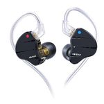 Yinyoo KBEAR KS10 In Ear Monitor,1DD And 4BA Earbuds IEM Wired Earphones 3.5mm,10MM Composite Carbon Nanotube,Lightweight in ear Headphones with Electronic Crossover System for Musicians and Gaming