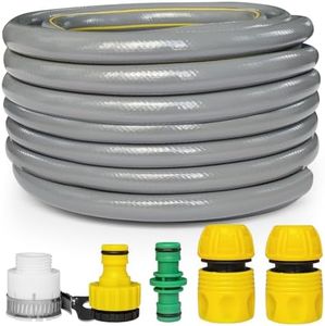 Garden Flexible Water Hose, Garden Water Hose 30 Meter/100 FT Length, Anti-Kink 3 Layers Explosion Proof Braided Reinforced Outdoor Water Hose Pipes Including Hose End Quick Connector