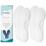 Footvital Memory Foam Shoe Insoles Comfortable Insoles Supports Heel & Arch Absorbs Foot Sweat & Moisture Ultra Soft Cushioned Lightweight Durable Washable Pads for Men & Women (6, White)