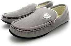 Body Care Brands Official MerchandisexxxPremier League West Ham Grey Mens Moccasin. Best Dad Football Slippers. Made with sherpa wool lining and iconic claret stitching., 11/12 UK